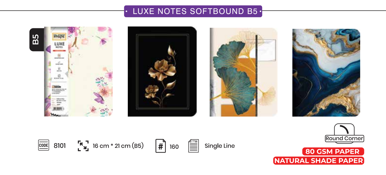 Luxe Notes Softbound Notebook